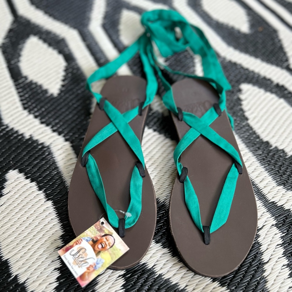 Sseko Ribbon Sandals - NWT Size 8